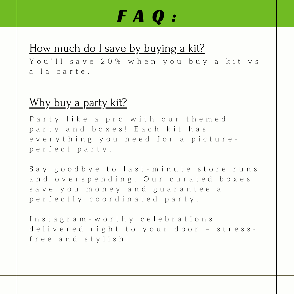 Soccer Birthday Party Kit - Everything you need to score a goal at your next soccer party.