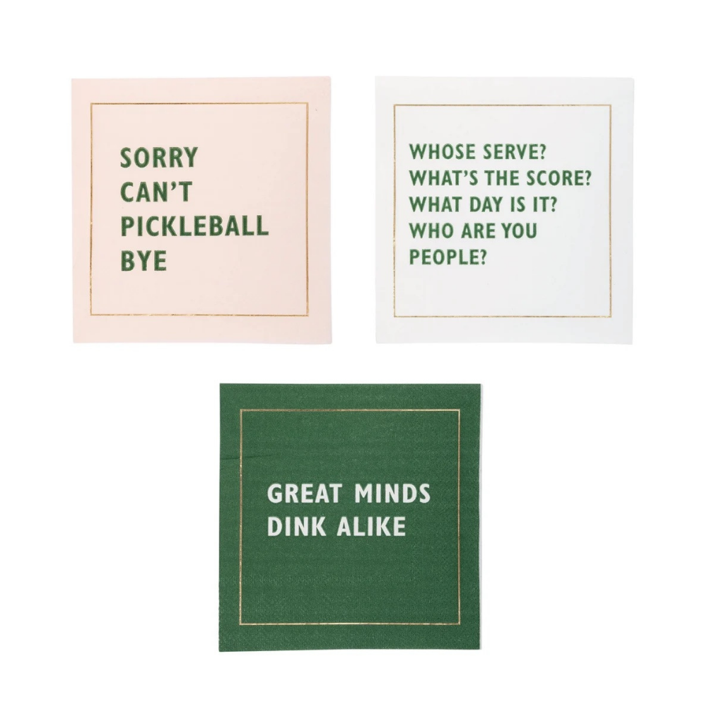 Pickleball Party Decorations all wrapped up and sent to you in a party in a box.