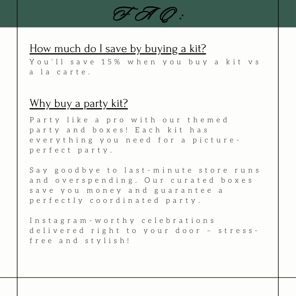 Pickleball Party Decorations all wrapped up and sent to you in a party in a box.