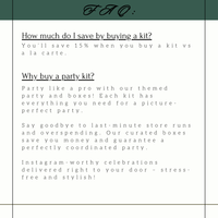 Pickleball Party Decorations all wrapped up and sent to you in a party in a box.