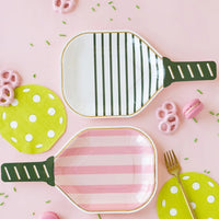 Make your pickleball party a grand slam with our paddle plates! Perfect pickleball party decorations for any country club-themed event. Serve treats with style and watch your guests rally for more!