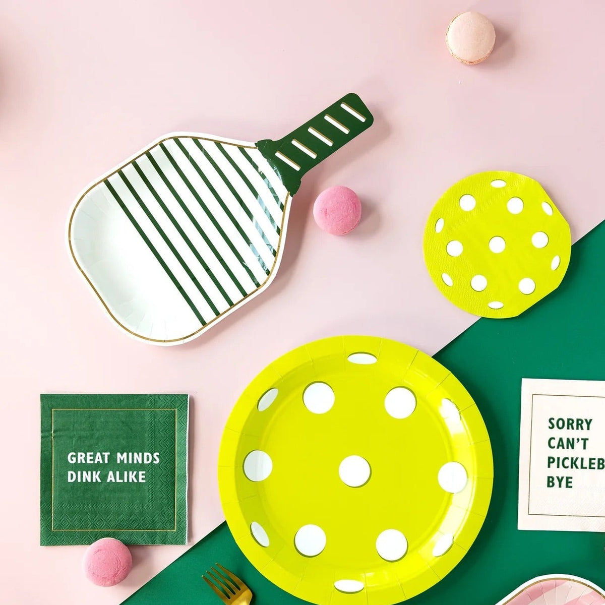 Make your pickleball party a grand slam with our paddle plates! Perfect pickleball party decorations for any country club-themed event. Serve treats with style and watch your guests rally for more!