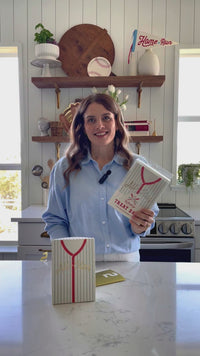 Video about the baseball favor bags