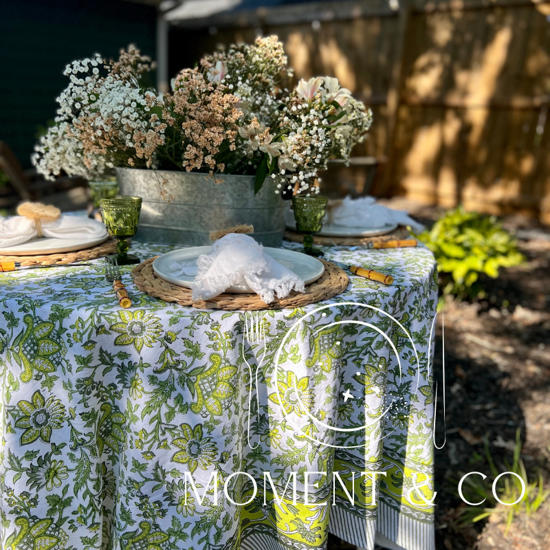 Garden Party Tablescape - An exmaple of what can happen when you  follow our party planning  checklist