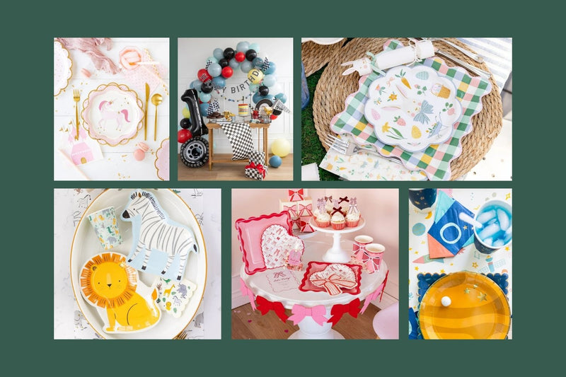 Trending party themes collage