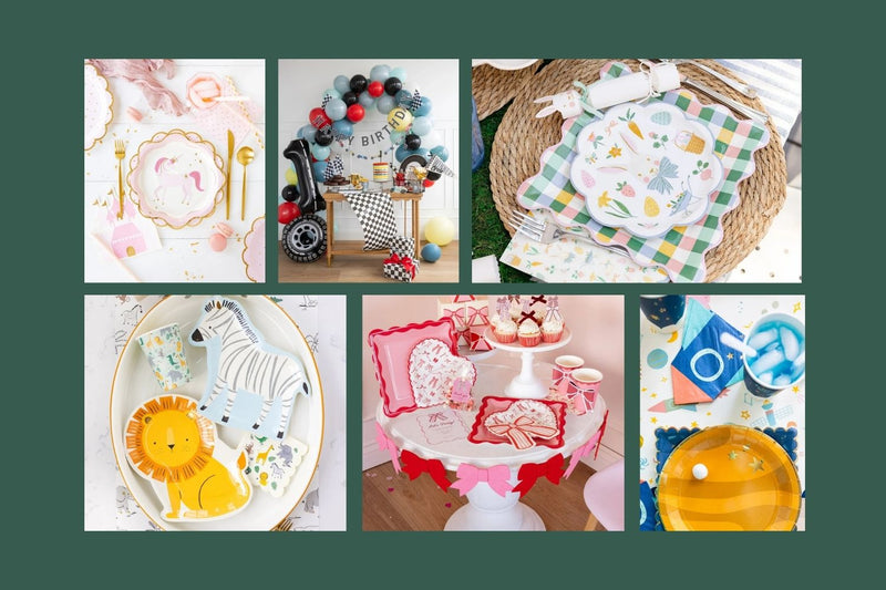 Trending party themes collage