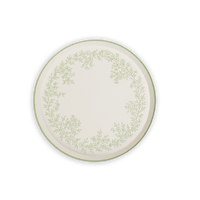 Floral Elegance Sage Dessert Plates