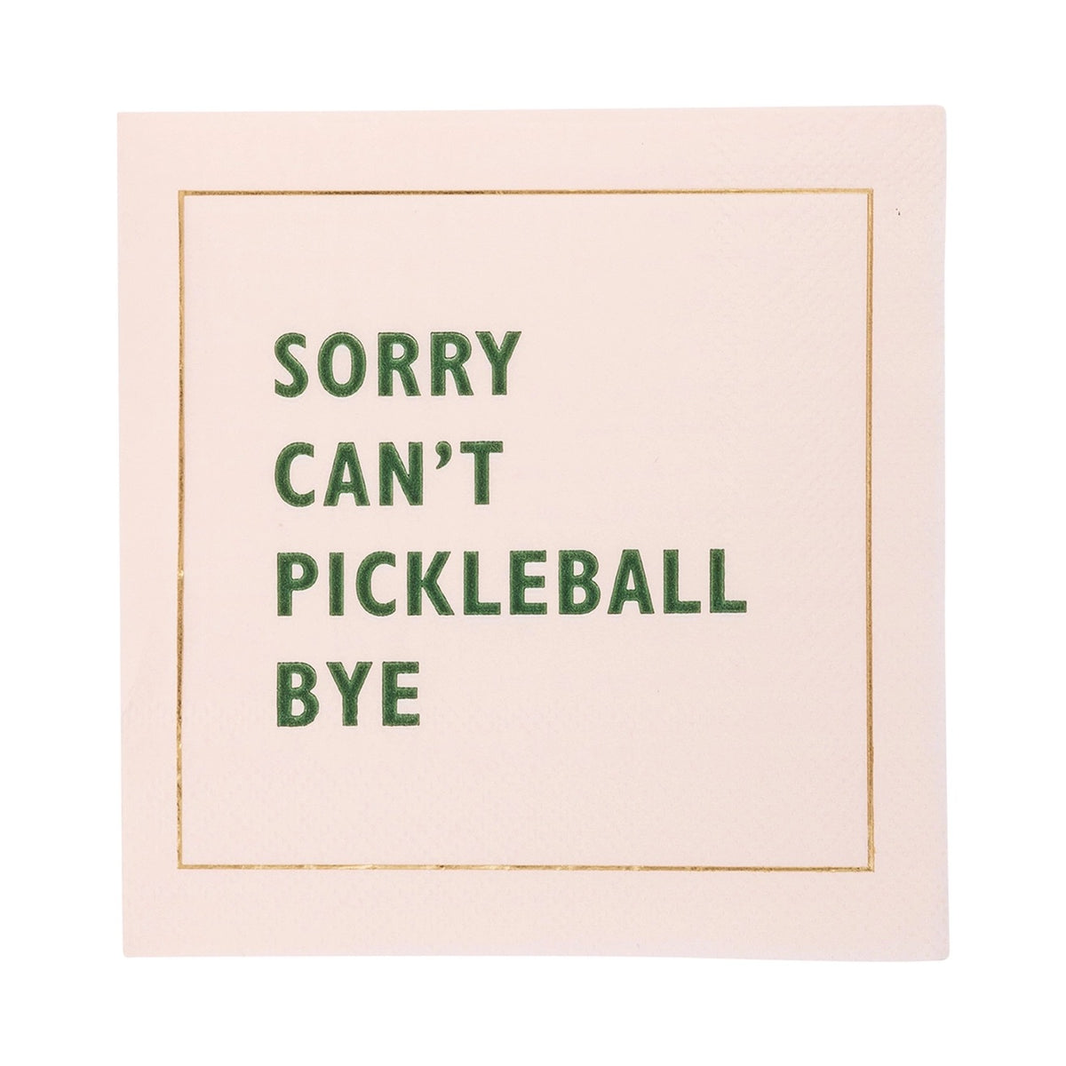 Add some wit to your country club themed party with our pickleball cocktail napkins!
