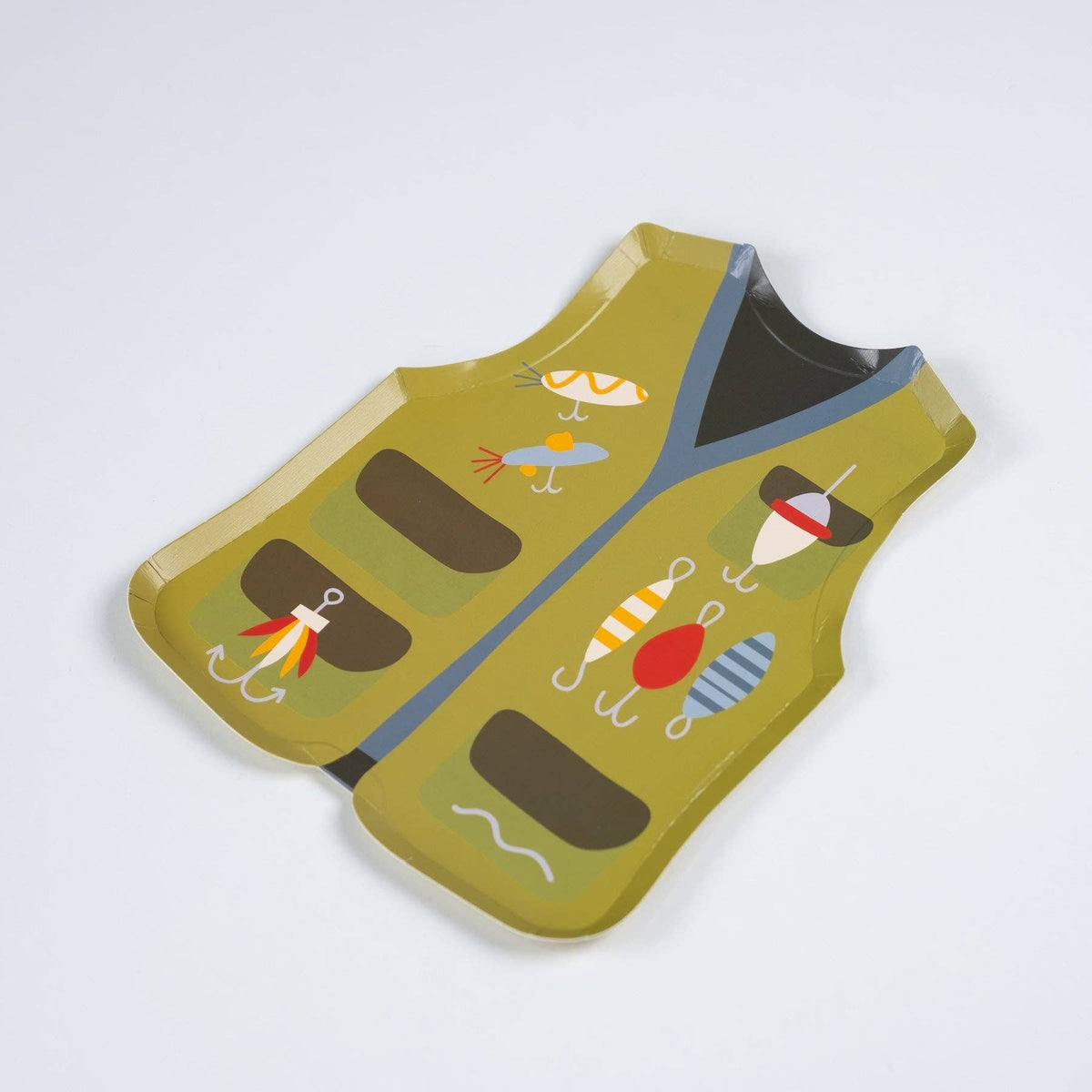 Fishing Vest Shaped Paper Plates