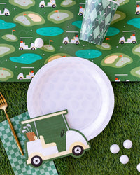 Golf Ball Paper Plate