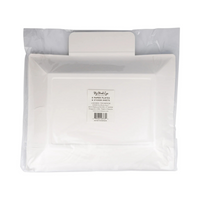 Rear view of packaging with product label and barcode
