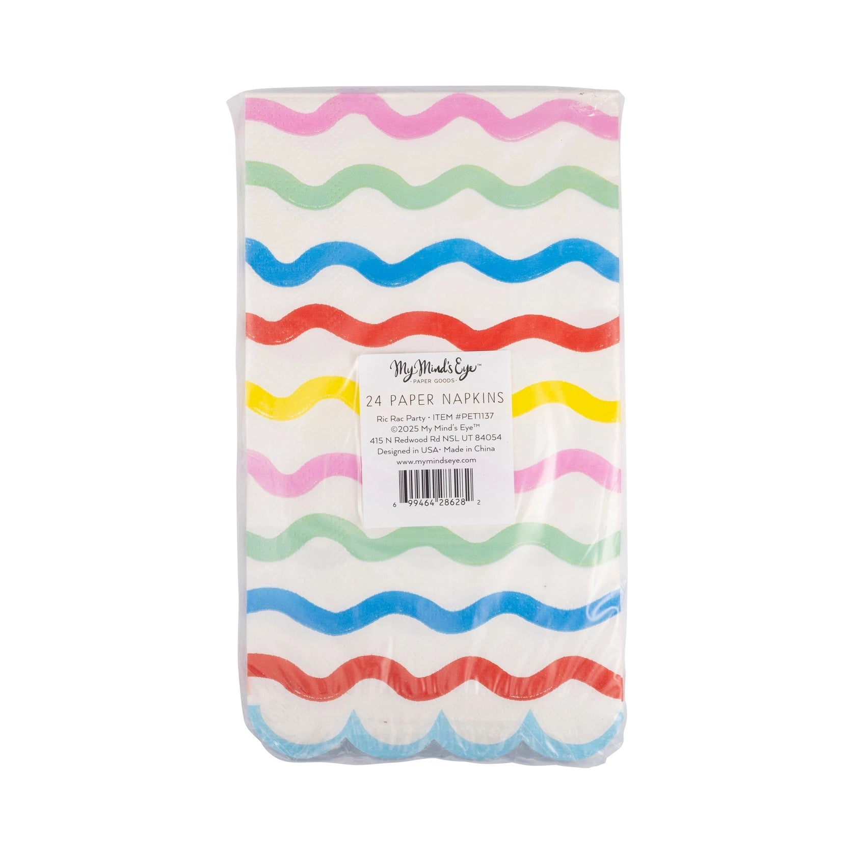 Rainbow Ric Rac Guest Napkin - Thumbnail 3