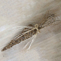 Large carrot spring decoration - perfect for an Easter tablescape.