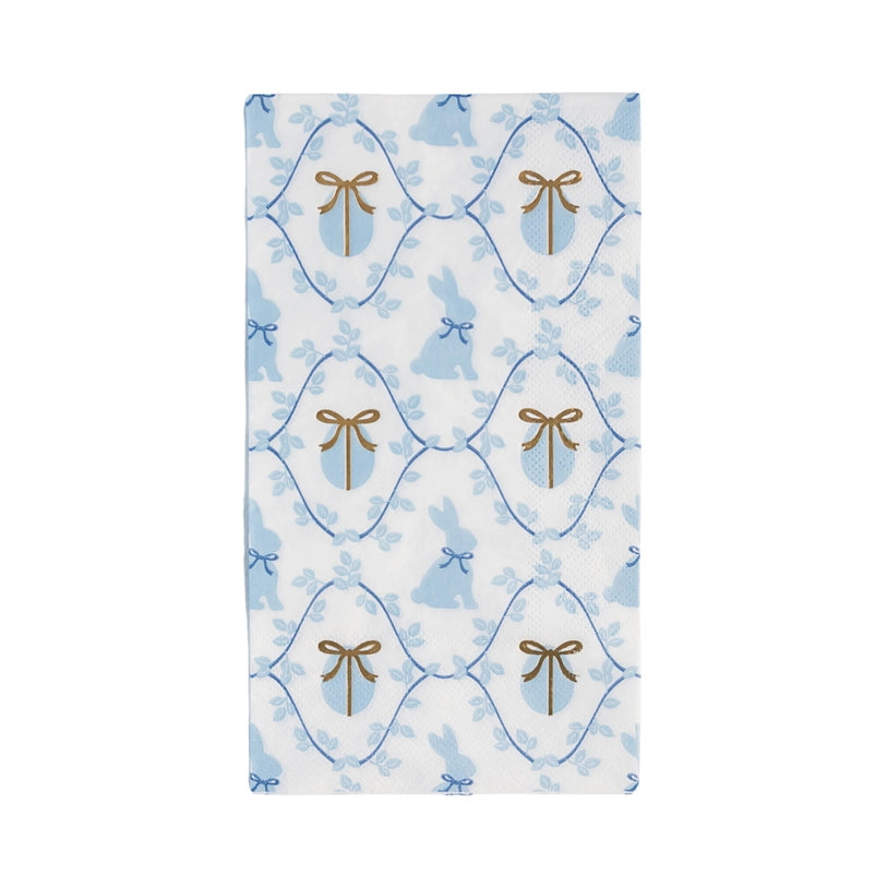 Grand Millennial Easter Guest Towels paired with pastel plates and floral centerpieces.