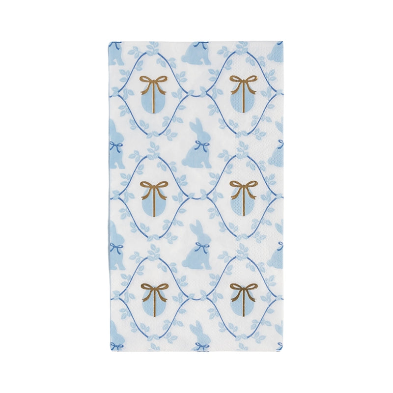 Grand Millennial Easter Guest Towels paired with pastel plates and floral centerpieces.
