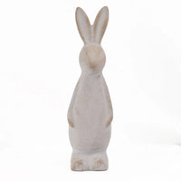 Gray easter bunny table decoration. Modern easter decor.