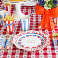 Red White and Blue 4th of July Guest Towels