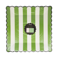 Front view of Green Stripe Plate packaging labeled "Good Witch Bad Witch"