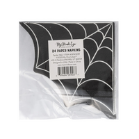 Back of napkin pack with product details label