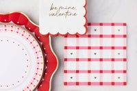 ELEGANT VALENTINE DINNER PLATES