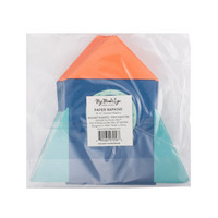 Back view of packaged rocket-shaped paper napkins from My Mind’s Eye