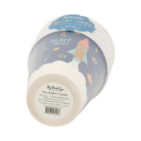 Cup set with My Mind's Eye packaging label