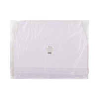 Back view of the Gingerbread Placemats With Stickers packaging, showing the product label on white paper sheets.