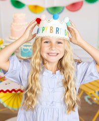 Happy Birthday Felt Crown