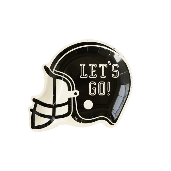 bcc football helmets Football Helmet Shaped Paper Plates, Set of 8 – Moment & Co