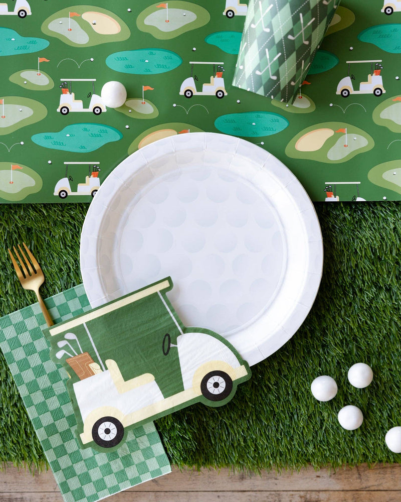 Golf Ball Paper Plate