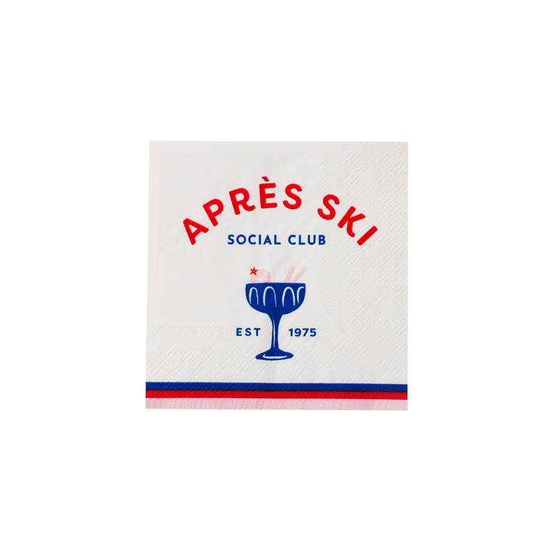 Après Ski Winter Cocktail Napkins