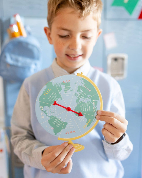 Back to School Globe and Apple Spinner Games
