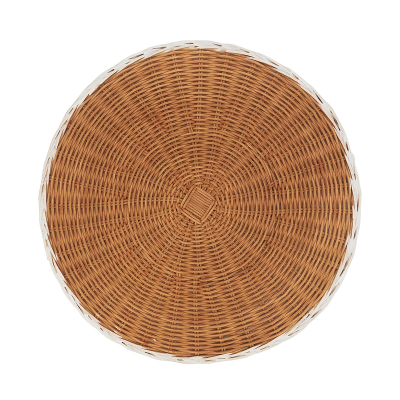 Set of 2 wicker placemats perfect for a spring table or Mother's day brunch.
