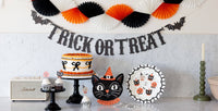 Halloween Crepe Paper Streamer Garland, 9 ft