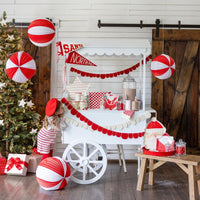 Red checked paper napkins with fringe detail - perfect to use as Christmas napkins