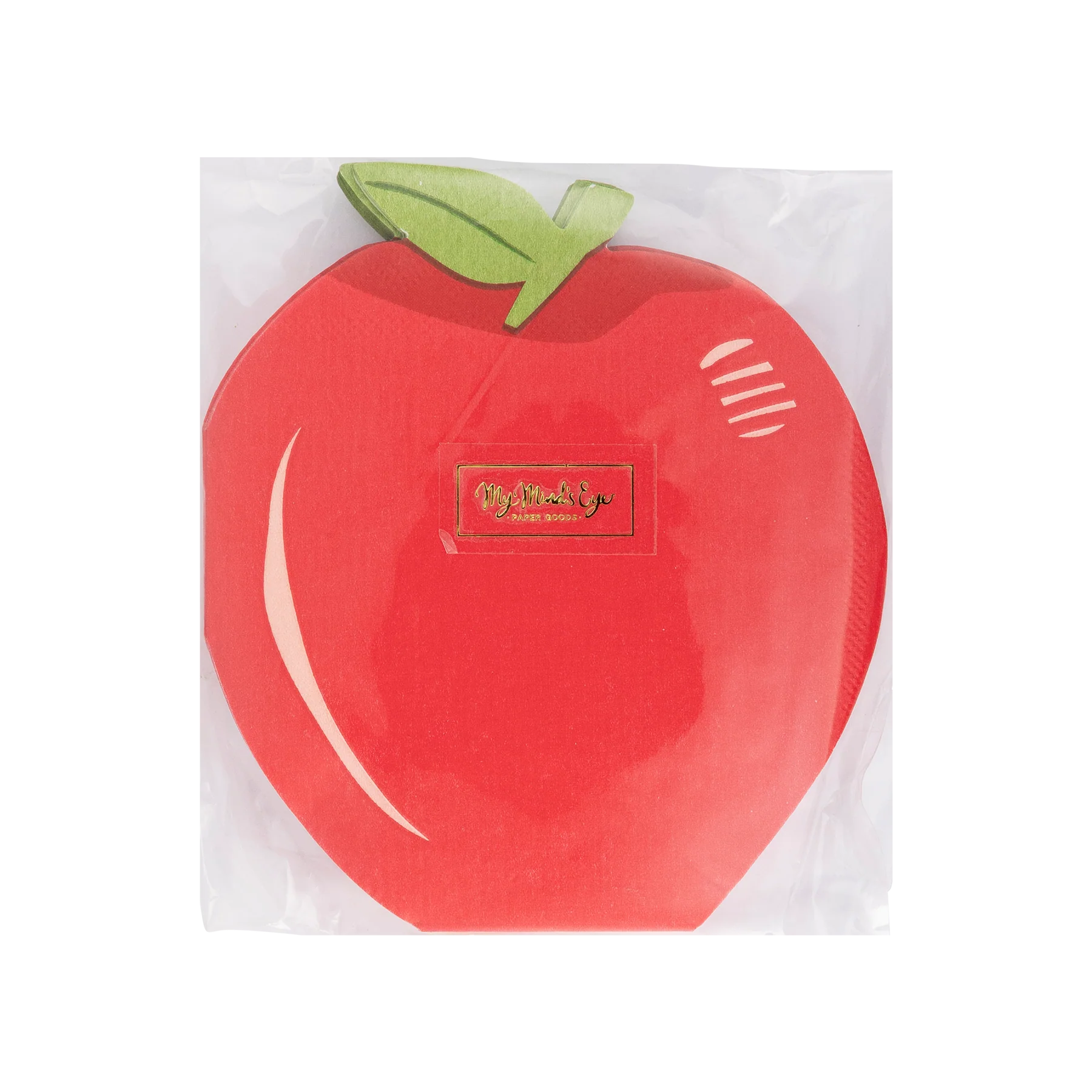 Back to School Apple Shaped Paper Napkins