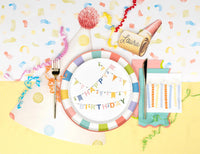 Birthday party table setting