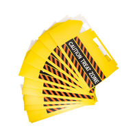 Fanned arrangement of 12 yellow treat boxes