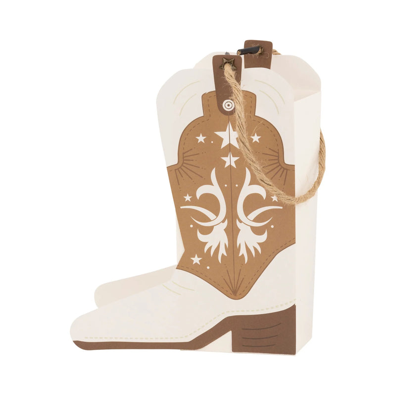 Cowboy Boot Treat Boxes 8ct | Western Party Favors, Paper Favor Boxes, Horse Birthday Decor, Wild West Party Supplies, Rodeo Birthday Favors
