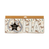 Cowboy Happy Birthday Banner, 5.5ft | Western Party, Horse Birthday Banner, First Rodeo Birthday, Equestrian Birthday, Cowgirl Birthday