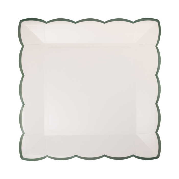 cream-green-scalloped-square-paper-plate