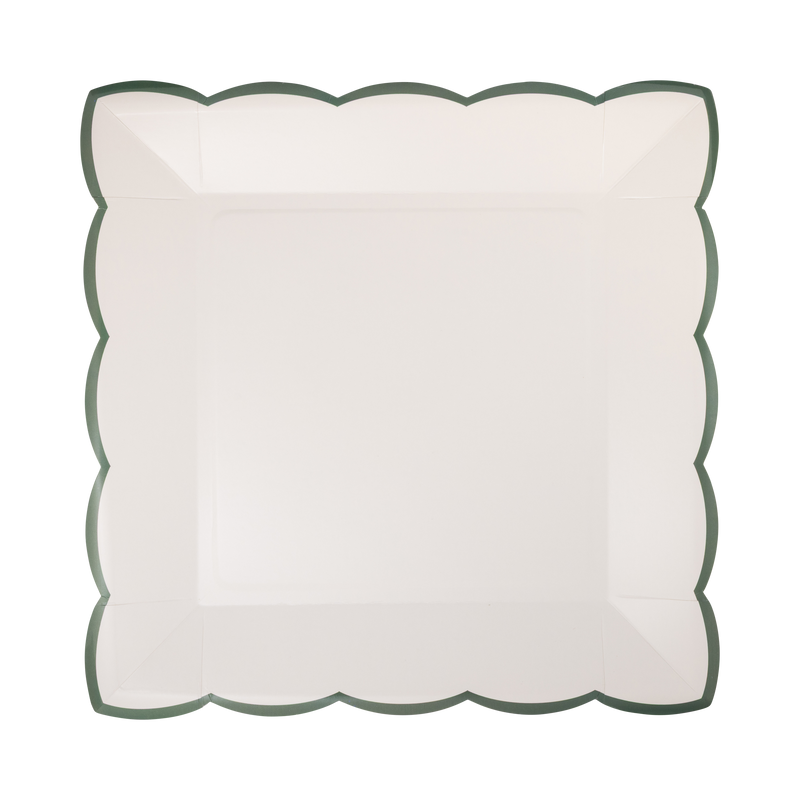 cream-green-scalloped-square-paper-plate