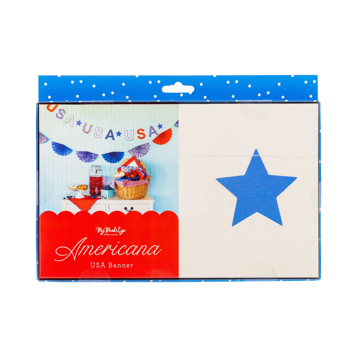 Floral USA Banner | 4th of July Banner, Patriotic Banner, Patriotic Paper Banner, 4th of July Party Decor, Memorial Day Party, Garland