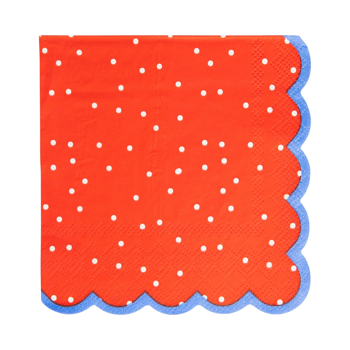 Americana Polka Dot Cocktail Napkins, 24ct | Patriotic Napkins, July 4th Paper Napkins, 4th of July Party Supplies, Fourth of July Tableware