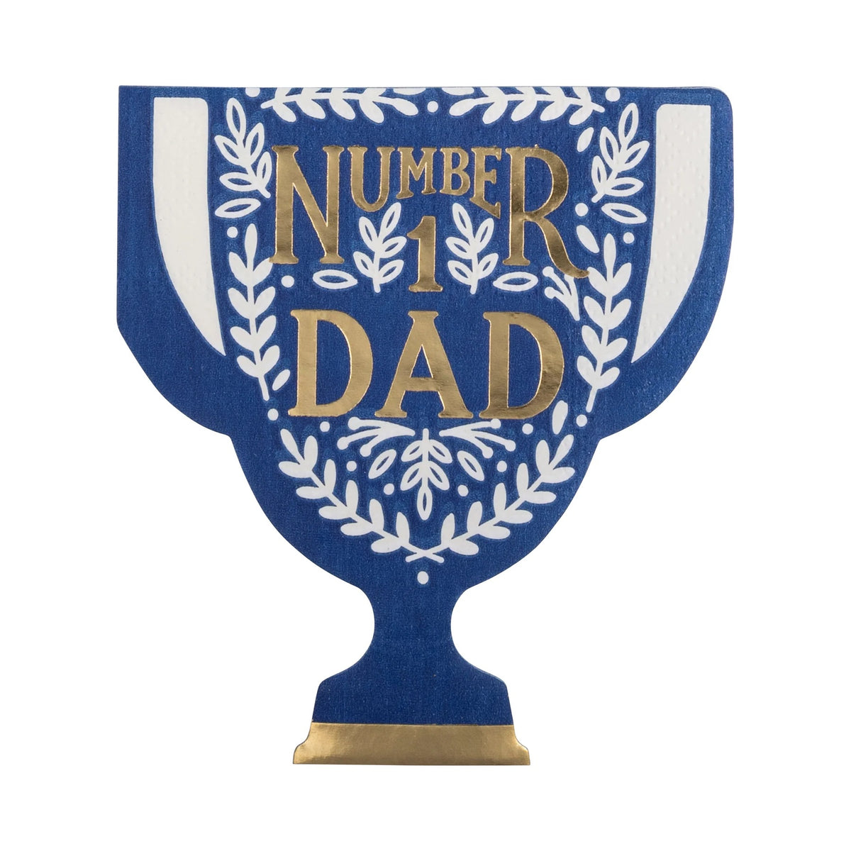 Number One Dad Trophy Paper Napkin