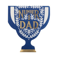 Number One Dad Trophy Paper Napkin