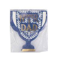 Number One Dad Trophy Paper Napkin