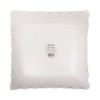 11" Black and White Square Paper Plate