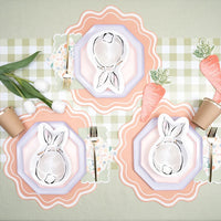 Olive Gingham Paper Table Runner