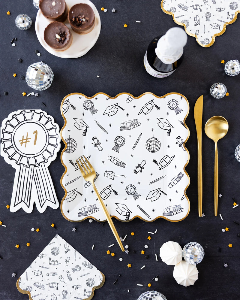 Grad Icon Foil Plates